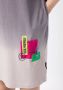 Izzue T-shirtjurk met logoprint Grijs - Thumbnail 5