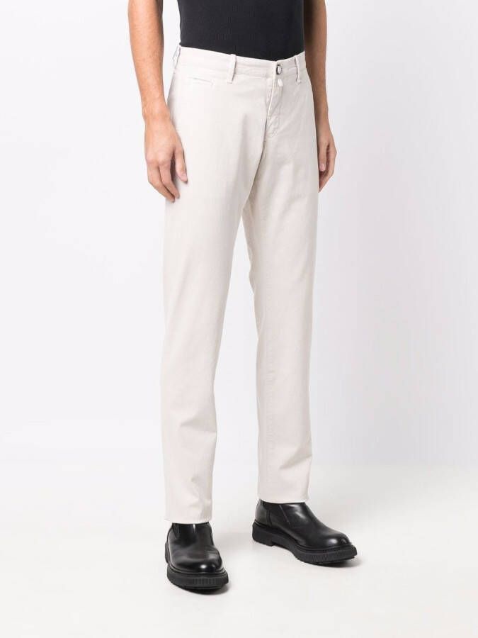 Jacob Cohën Chino met vier zakken Beige