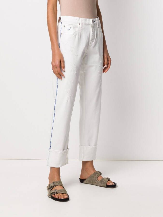Jacob Cohën High waist jeans Wit