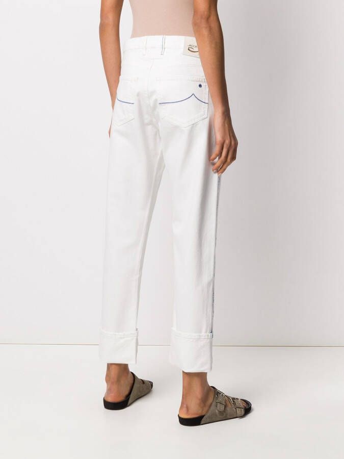 Jacob Cohën High waist jeans Wit