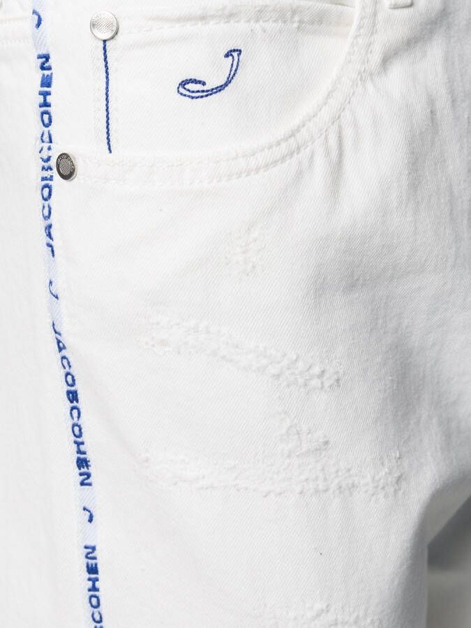 Jacob Cohën High waist jeans Wit