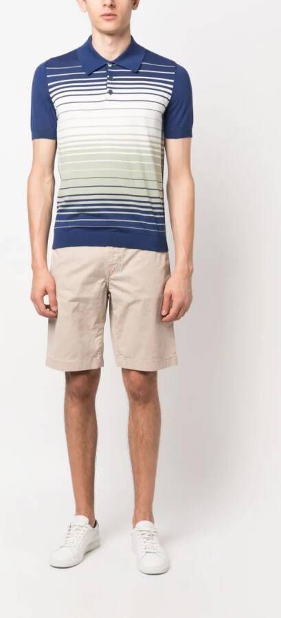 Jacob Cohën Bermuda shorts met logopatch Beige