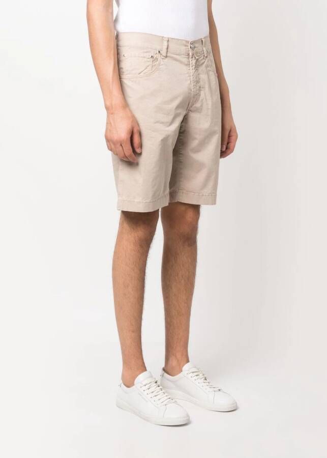 Jacob Cohën Bermuda shorts met logopatch Beige
