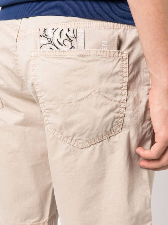 Jacob Cohën Bermuda shorts met logopatch Beige