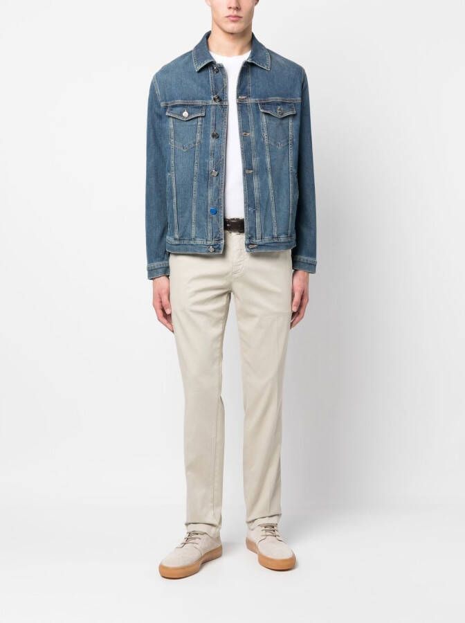 Jacob Cohën Chino met vier zakken Beige
