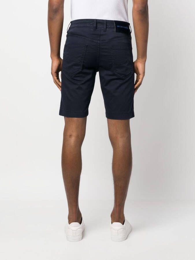 Jacob Cohën Shorts met logopatch Blauw