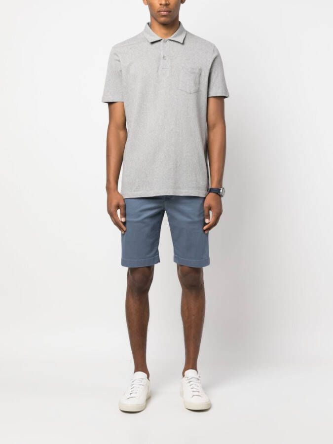 Jacob Cohën Shorts met logopatch Blauw