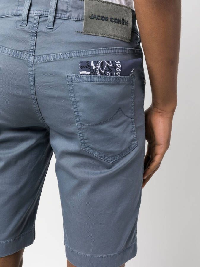 Jacob Cohën Shorts met logopatch Blauw
