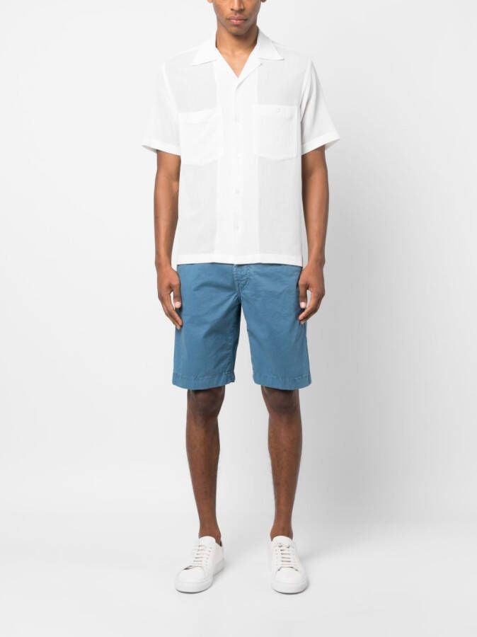 Jacob Cohën Bermuda shorts met logopatch Blauw