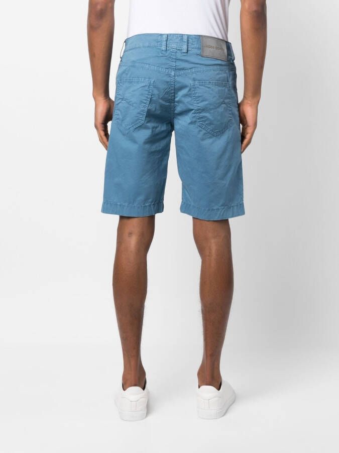 Jacob Cohën Bermuda shorts met logopatch Blauw