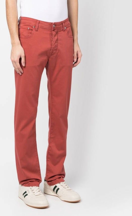 Jacob Cohën Straight jeans Rood