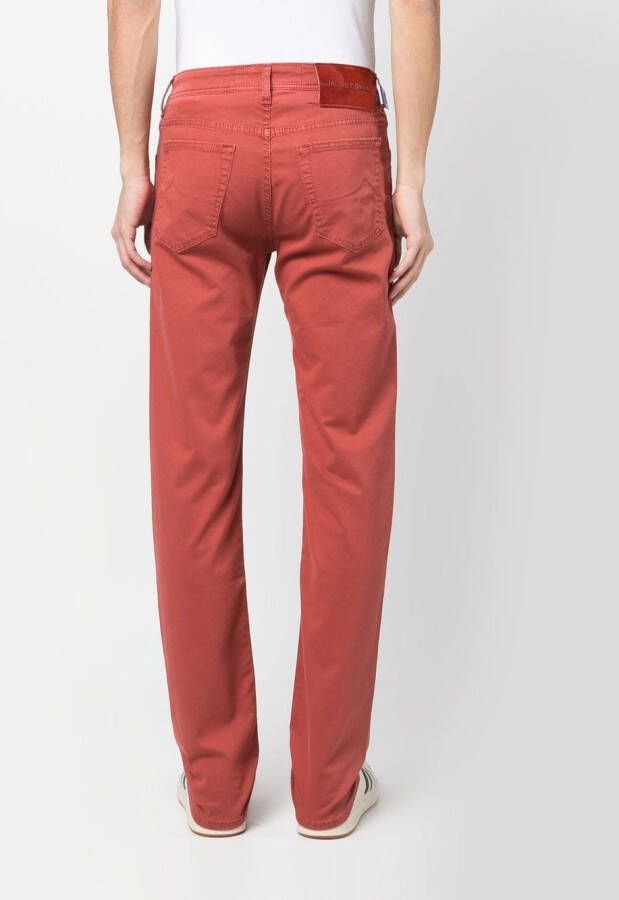Jacob Cohën Straight jeans Rood