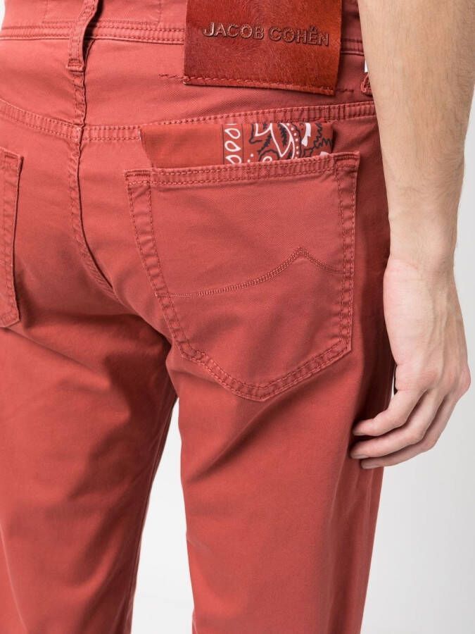 Jacob Cohën Straight jeans Rood