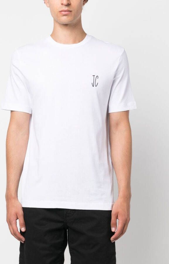 Jacob Cohën T-shirt met logoprint Wit