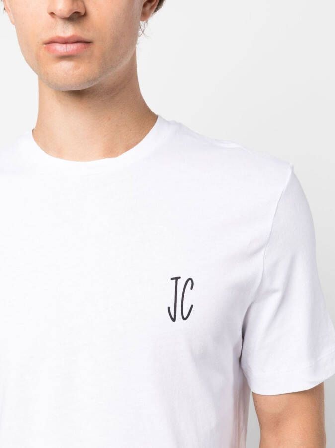 Jacob Cohën T-shirt met logoprint Wit