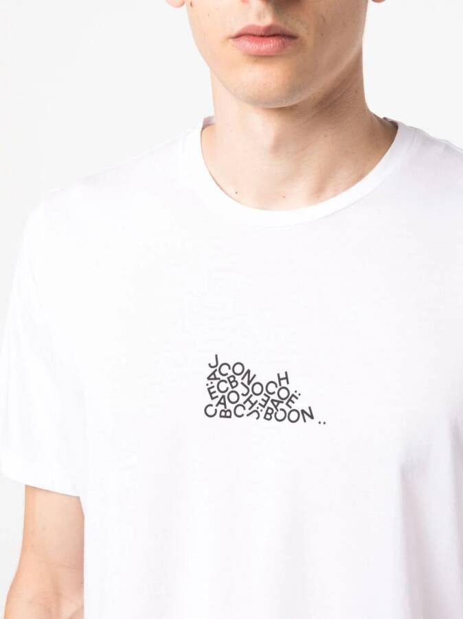 Jacob Cohën T-shirt met logoprint Wit