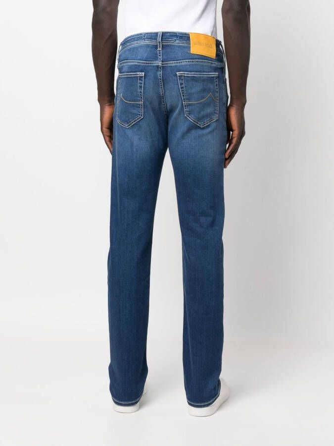 Jacob Cohën Jeans met contrasterend stiksel Blauw