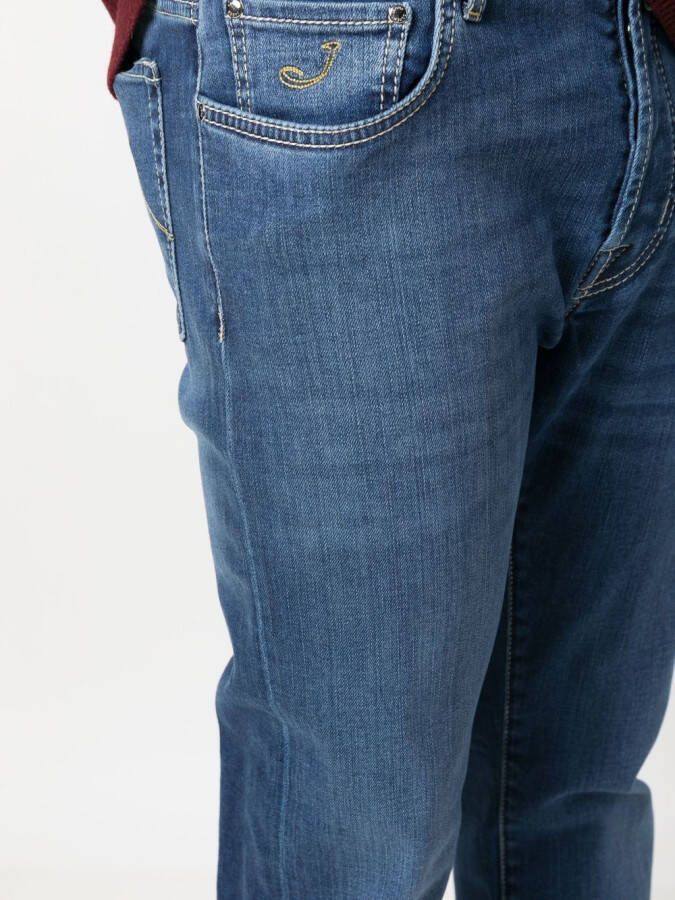 Jacob Cohën Jeans met contrasterend stiksel Blauw