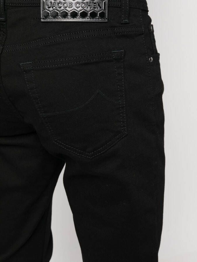 Jacob Cohën Jeans met logopatch Zwart