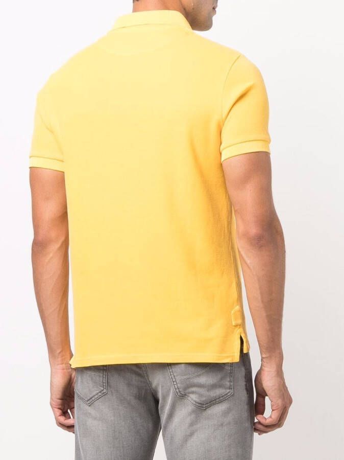 Jacob Cohën Katoenen poloshirt Geel