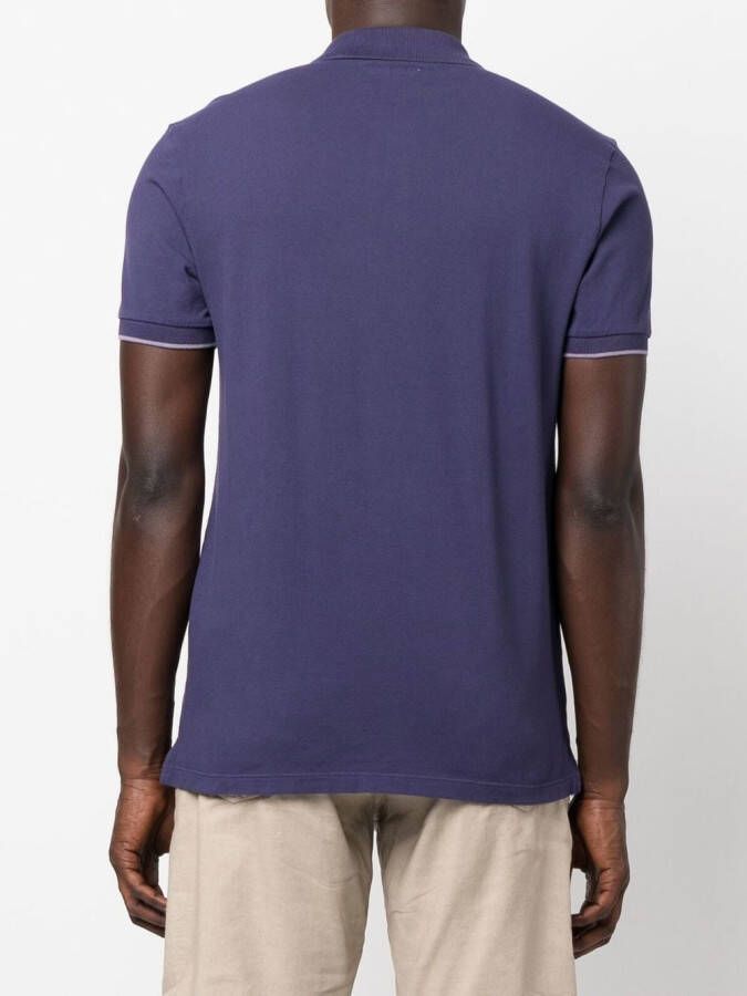 Jacob Cohën Poloshirt met geborduurd logo Paars