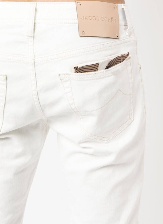 Jacob Cohën Slim-fit jeans Wit