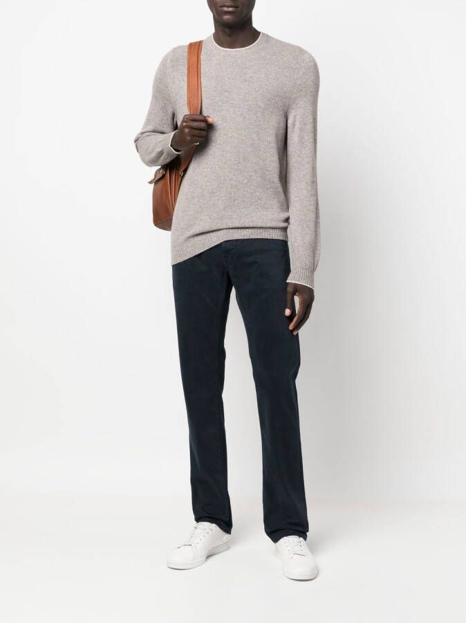 Jacob Cohën Straight broek Blauw