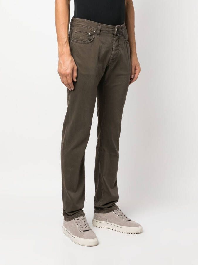 Jacob Cohën Straight broek Bruin