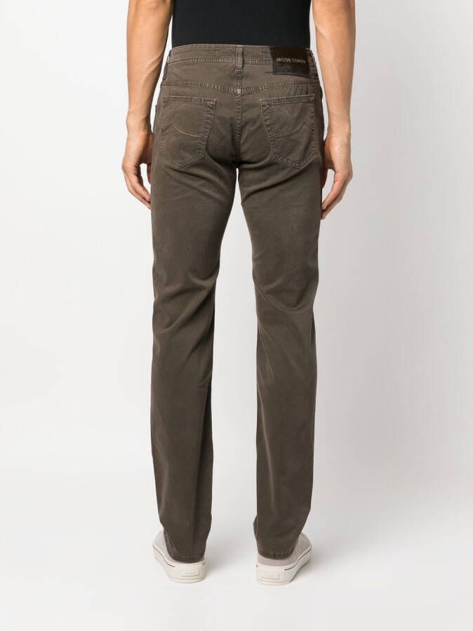 Jacob Cohën Straight broek Bruin