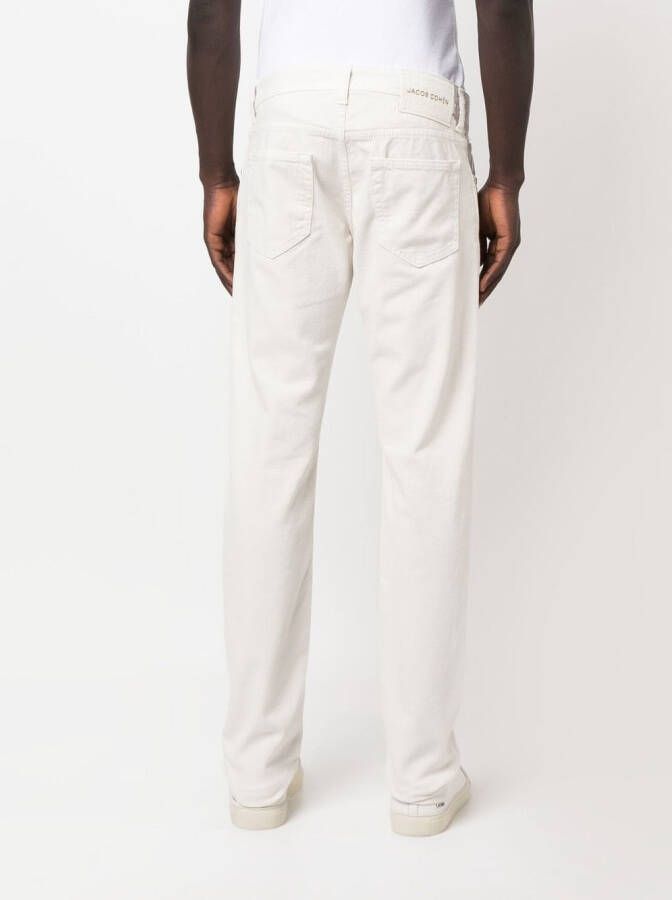 Jacob Cohën Straight broek Wit