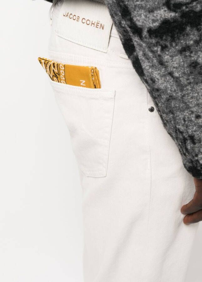 Jacob Cohën Straight broek Wit