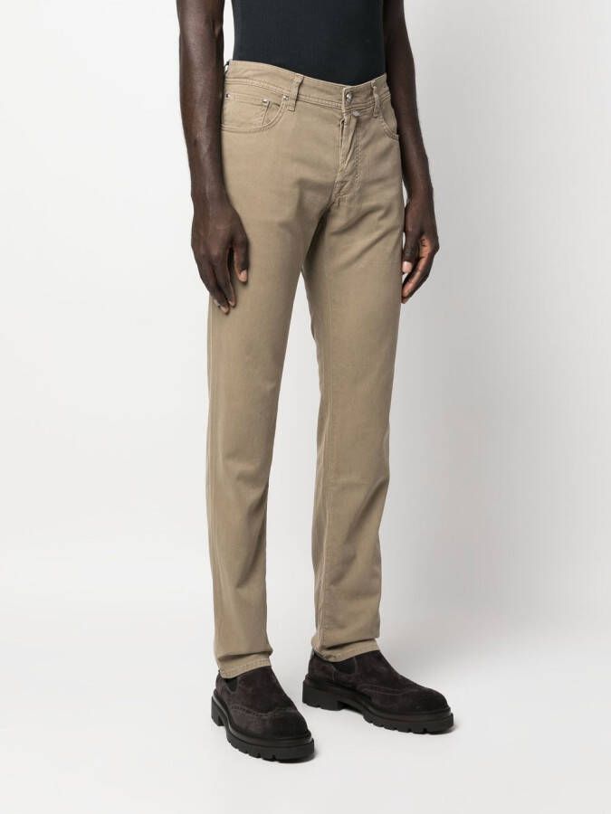 Jacob Cohën Straight broek Bruin