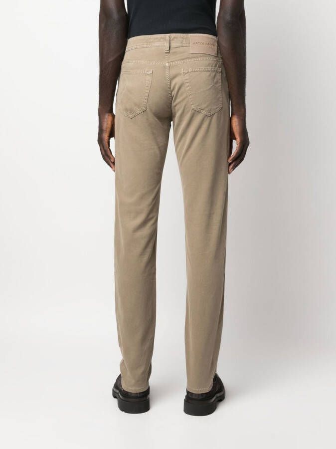 Jacob Cohën Straight broek Bruin