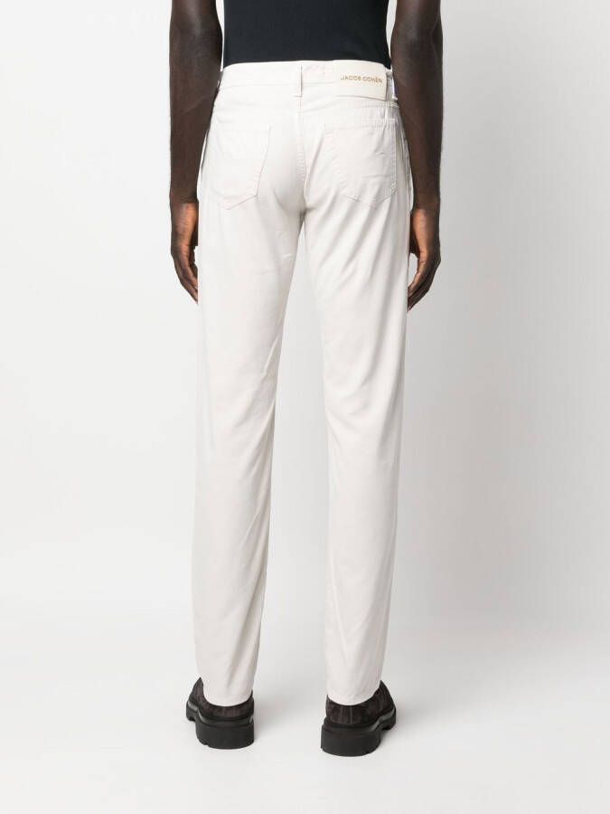Jacob Cohën Straight broek Wit
