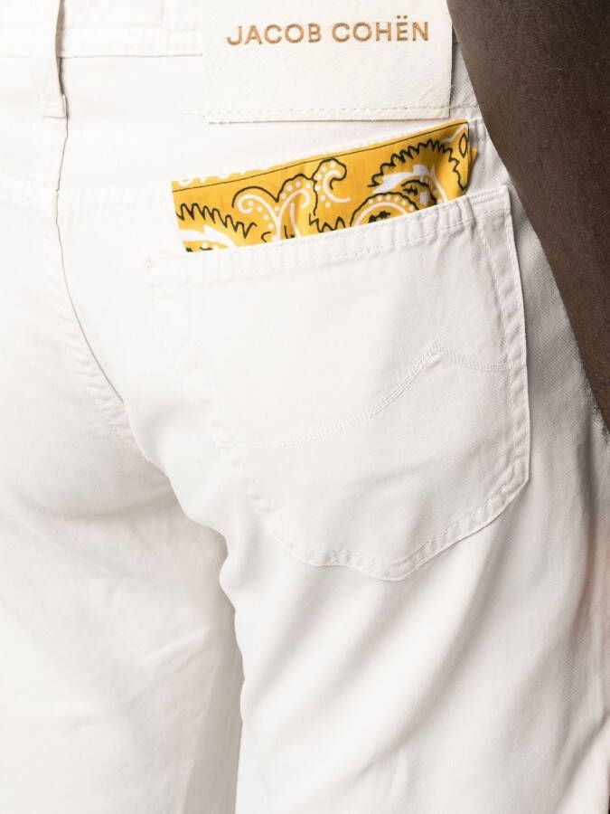 Jacob Cohën Straight broek Wit