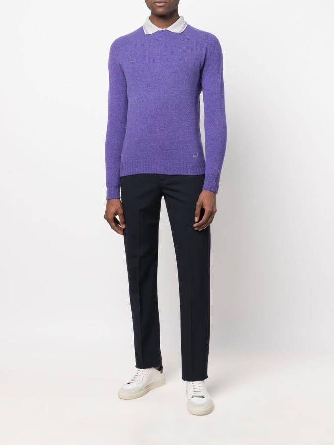 Jacob Cohën Sweater met polokraag Paars