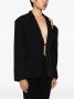Jacquemus Asymmetrische blazer Zwart - Thumbnail 2