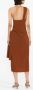Jacquemus Asymmetrische jurk Bruin - Thumbnail 3