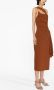 Jacquemus Asymmetrische jurk Bruin - Thumbnail 4