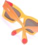 Jacquemus Baci zonnebril met vierkant montuur Oranje - Thumbnail 3