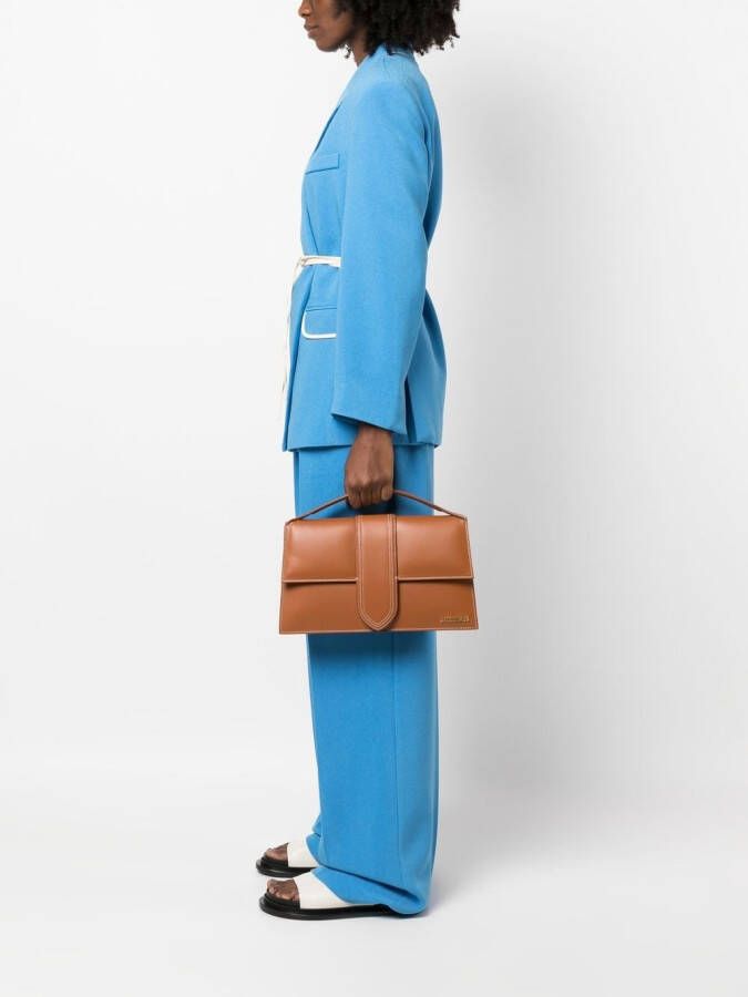 Jacquemus Bambinou leren schoudertas Bruin