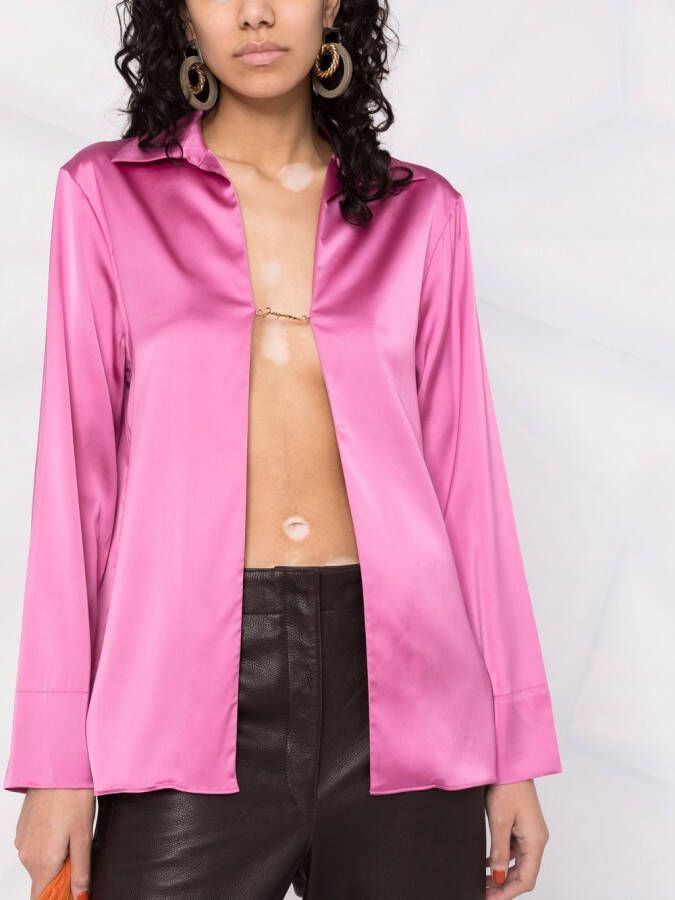 Jacquemus La Chemise Notte blouse met detail Roze