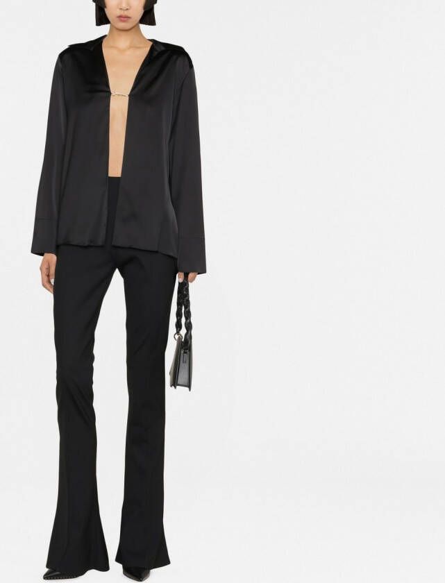 Jacquemus La Chemise Notte blouse met detail Zwart