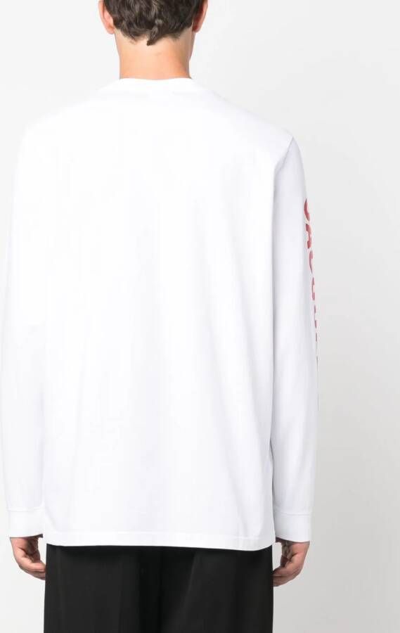 Jacquemus T-shirt met roosprint Wit