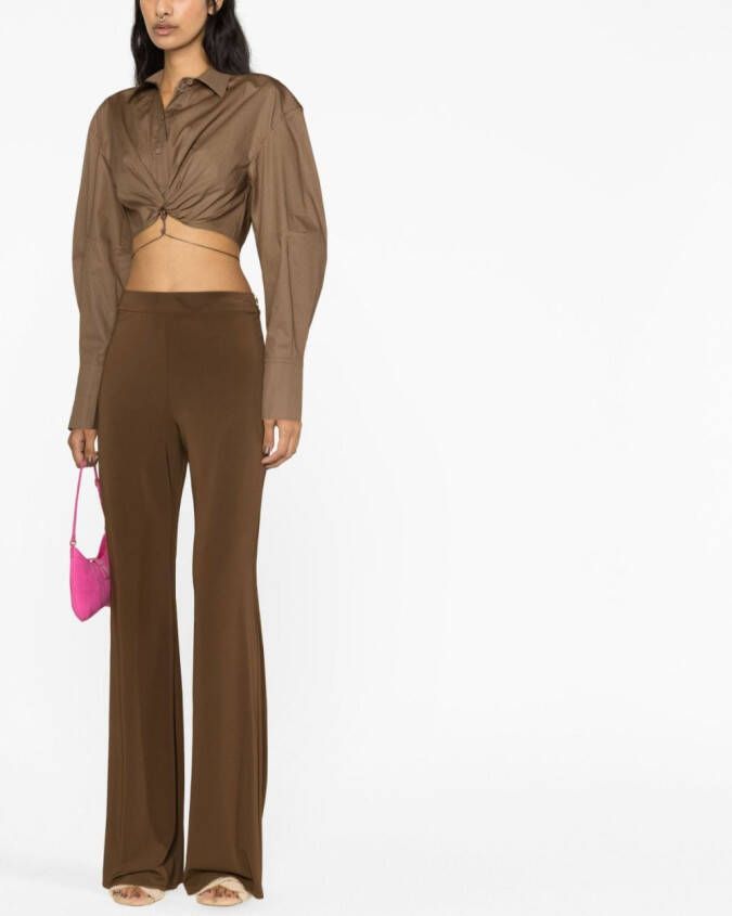 Jacquemus Cropped blouse Bruin