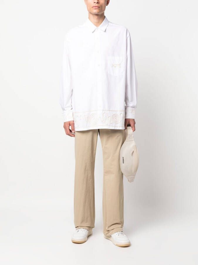 Jacquemus Overhemd met borduurwerk Wit