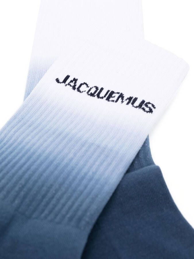Jacquemus Les Chaussettes Moisson sokken met kleurverloop Blauw