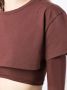 Jacquemus Le Double T-shirt gelaagde top Bruin - Thumbnail 5