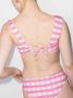 Jacquemus Geruite bikinitop Roze - Thumbnail 3