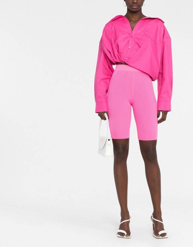 Jacquemus Gesmockte blouse Roze